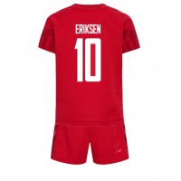 Echipament fotbal Danemarca Christian Eriksen #10 Tricou Acasa Mondial 2022 pentru copii maneca scurta (+ Pantaloni scurti)